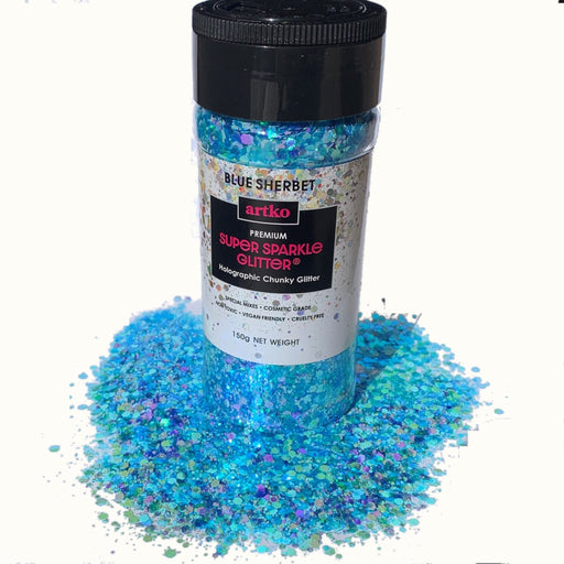 Chunky Glitter Large 150g Super Sparkle - Blue Sherbet