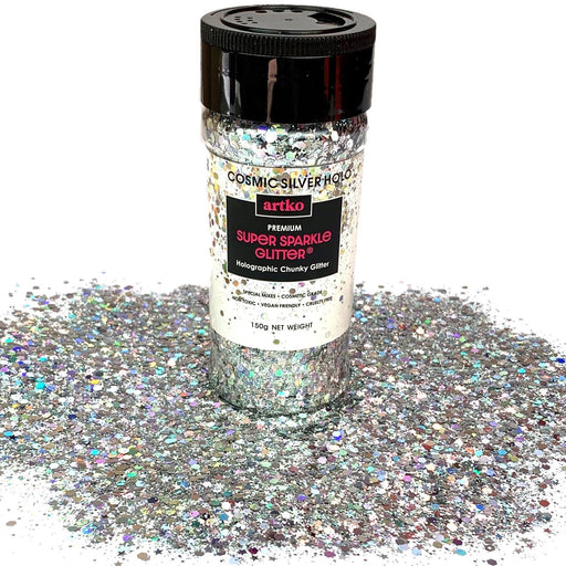 Chunky Glitter Large 150g Super Sparkle - Cosmic Silver