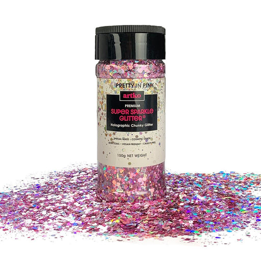 Chunky Glitter Large 150g Super Sparkle - Pretty in Pink
