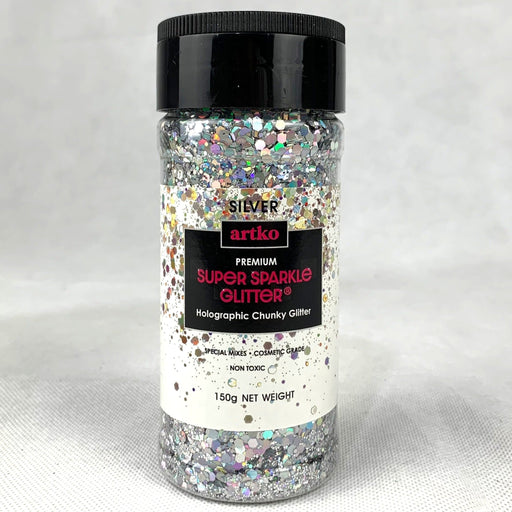 Chunky Glitter Large 150g Super Sparkle -  Silver
