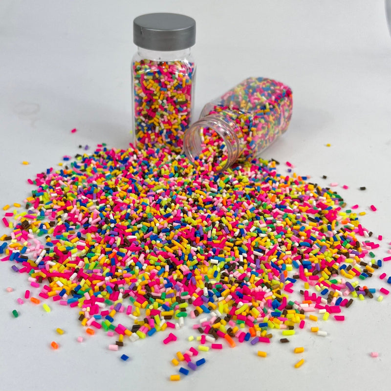 Clay Slices Mini Sprinkles Multi packed in a cute milk bottle 35-45g - Harry & Wilma