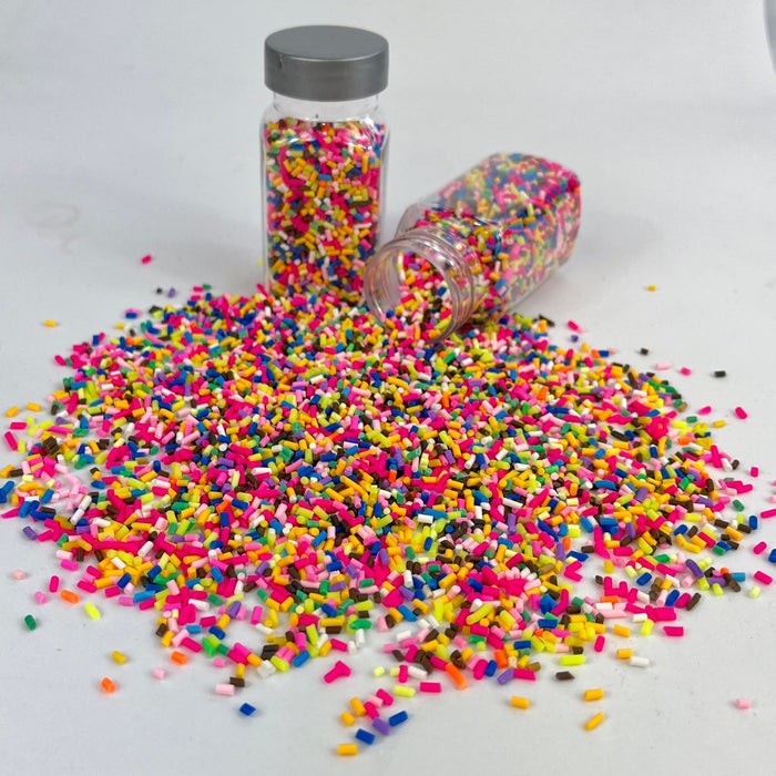 Clay Slices Mini Sprinkles Multi packed in a cute milk bottle 35-45g - Harry & Wilma