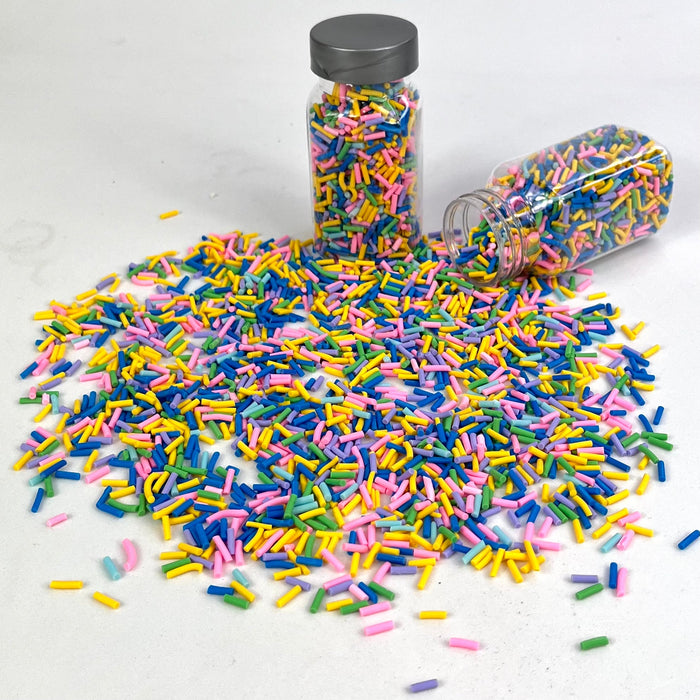 Clay Slices Mini Sprinkles Mutli Mix packed in a cute milk bottle 35-45g approx. - Harry & Wilma