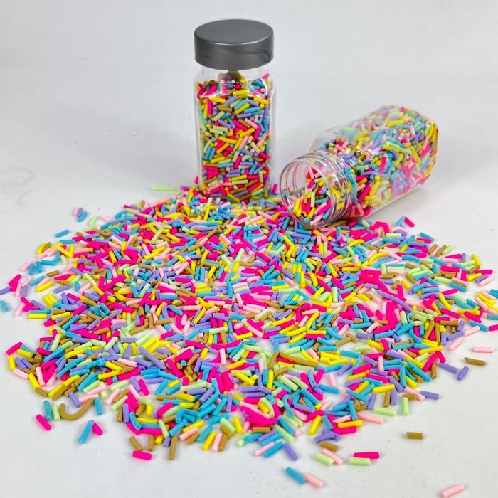 Clay Slices Sprinkles packed in a cute milk bottle 35-45g approx. - Harry & Wilma