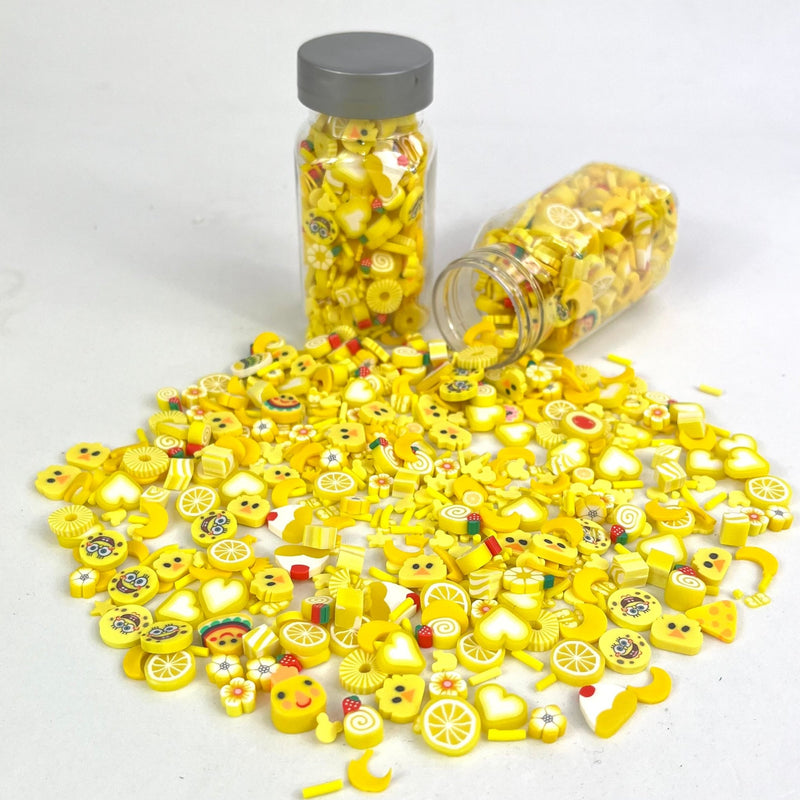 Clay Slices Yellow mix packed in cute milk bottle 35-45g approx. - Harry & Wilma