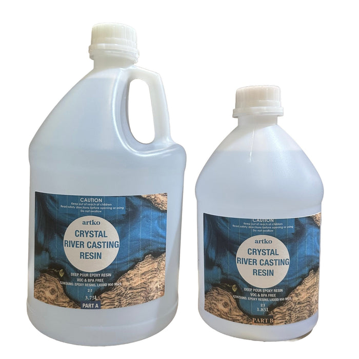 Crystal River Deep Pour Epoxy Resin 2:1 5.65 litre kit - Harry & Wilma