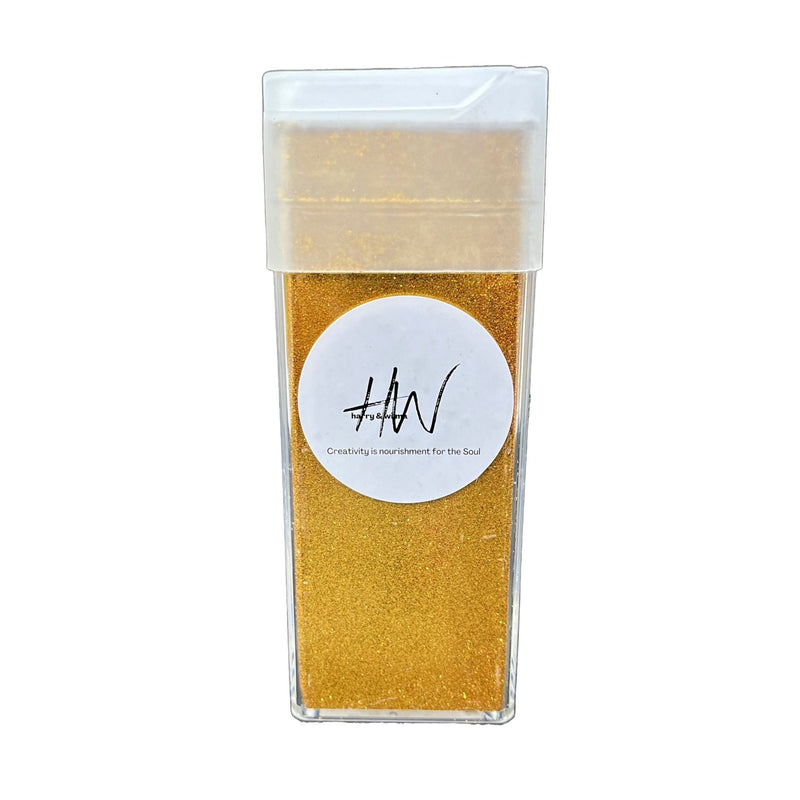 Extra Fine Glitter Ultra Metallic Cosmetic Grade - Aztec Gold 130gms - Harry & Wilma