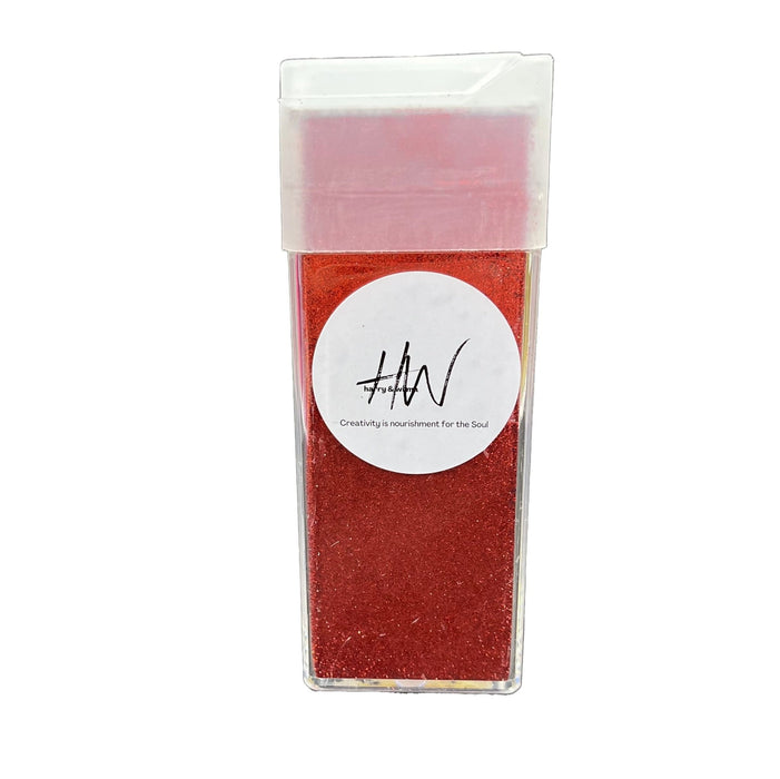 Extra Fine Glitter Ultra Metallic Cosmetic Grade - Bright Red 130gms - Harry & Wilma