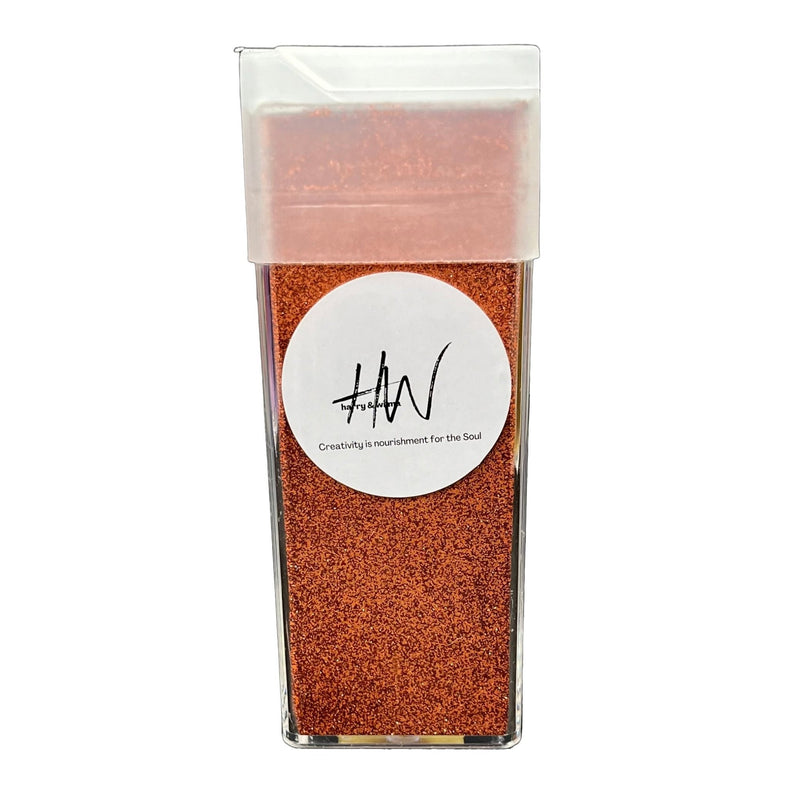 Extra Fine Glitter Ultra Metallic Cosmetic Grade - Copper 130gms - Harry & Wilma