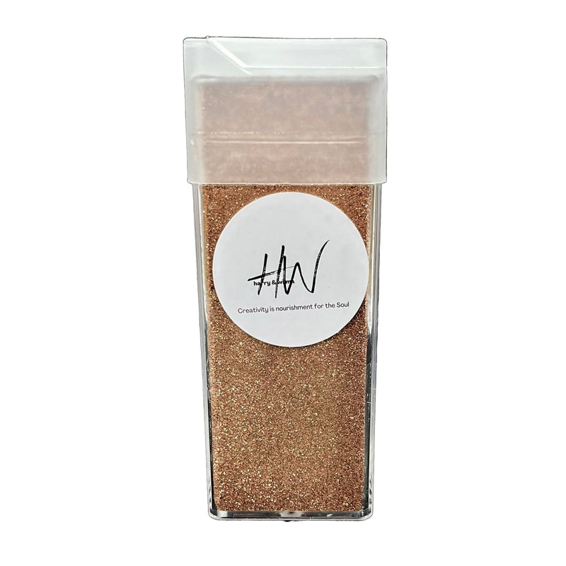 Extra Fine Glitter Ultra Metallic Cosmetic Grade - Rose Gold 130gms - Harry & Wilma