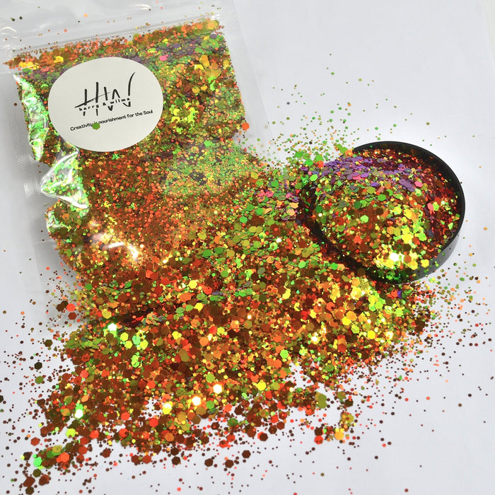 Extreme Super Chameleon Glitter Gold Pink Green - Harry & Wilma