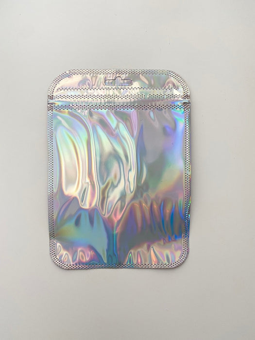 Funky Pink Holographic Bag - Transparent Face (100pcs) (11*17cm) - Harry & Wilma