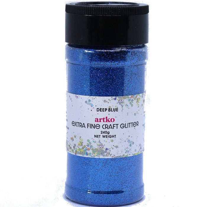 Glitter Extra Fine 240g - DEEP BLUE - Harry & Wilma