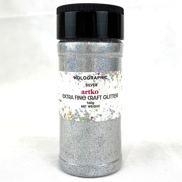 Glitter Extra Fine Holographic - Silver - Harry & Wilma