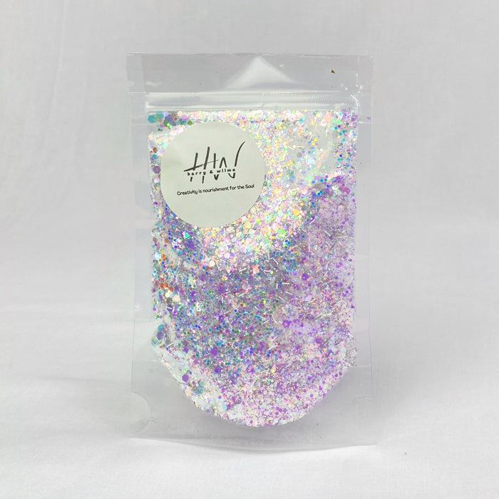 Glitter Pastel Luscious Lilac 40g - Harry & Wilma