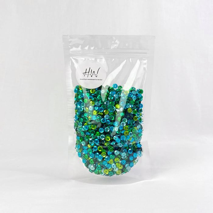 Glitter Shapes 6mm Sequins Sea Mix - Harry & Wilma