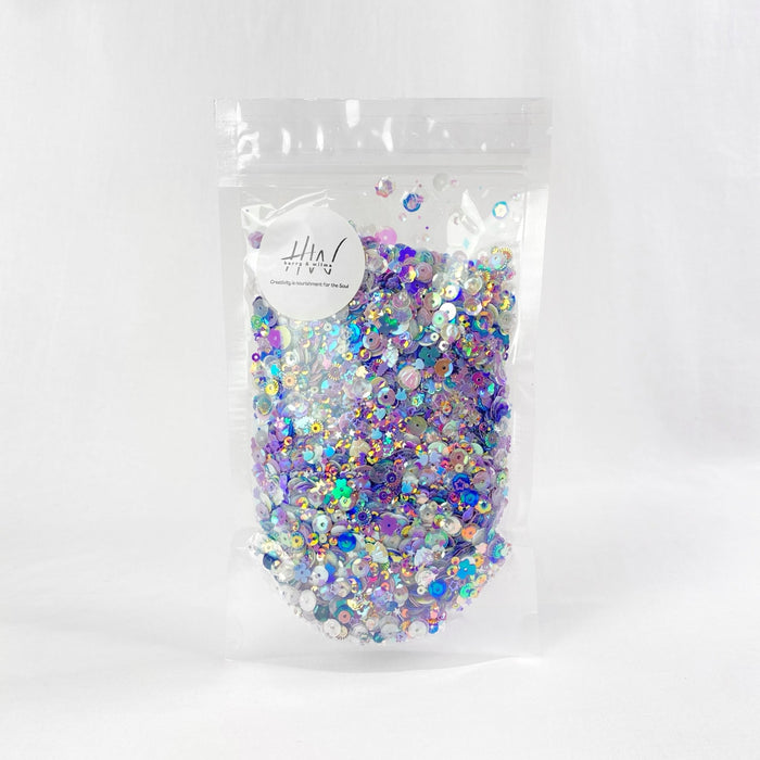 Glitter Shapes Dazzlers Lavender 100g - Harry & Wilma