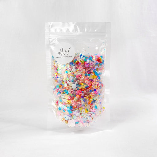 Glitter Shapes Dazzlers Pastel 100g