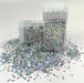 Glitter Shapes Stars - Silver Holographic 3mm 32g