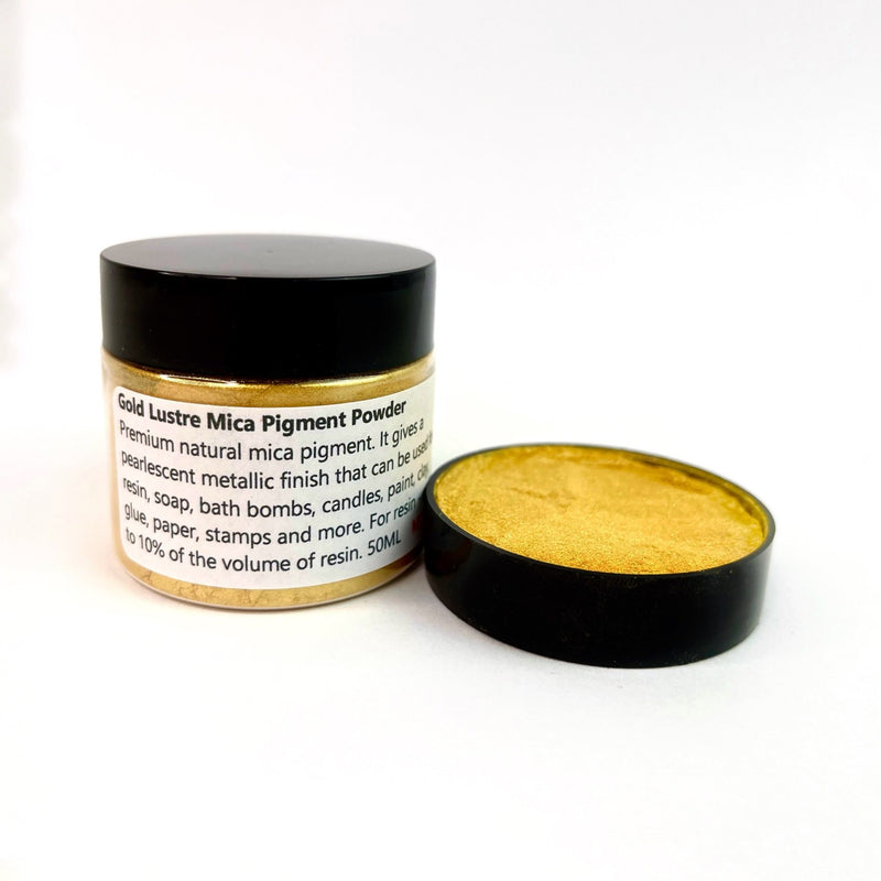 Gold - Lustre Mica Powder 50ml jar - Harry & Wilma