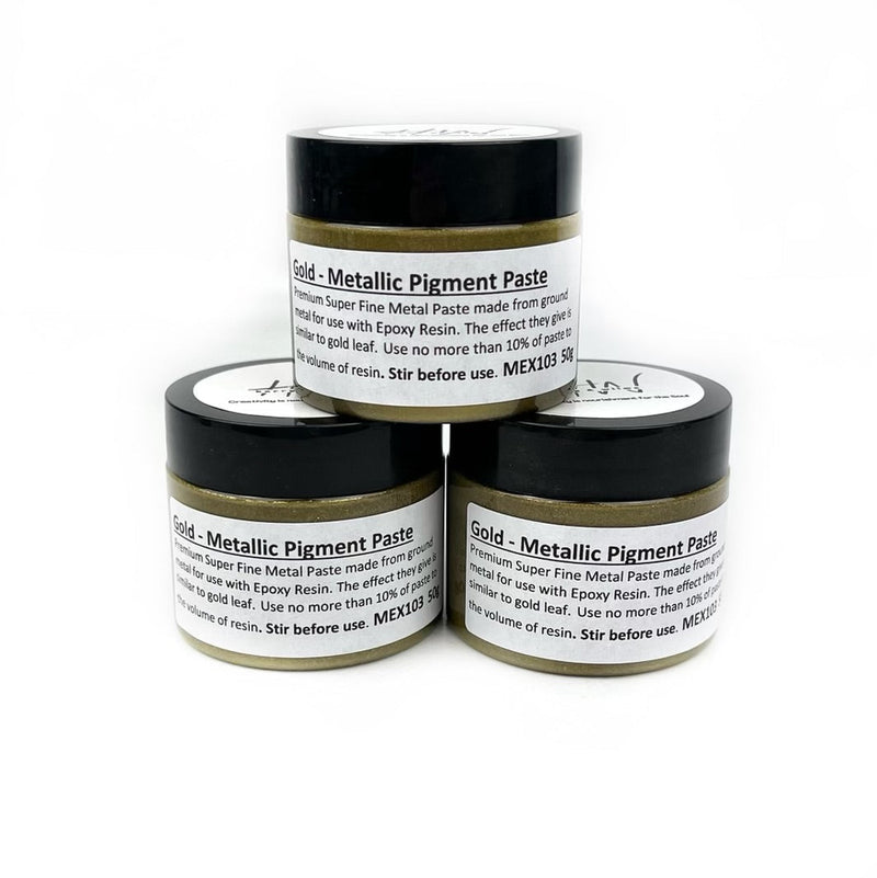 Gold Metallic Pigment Paste 70g - Harry & Wilma
