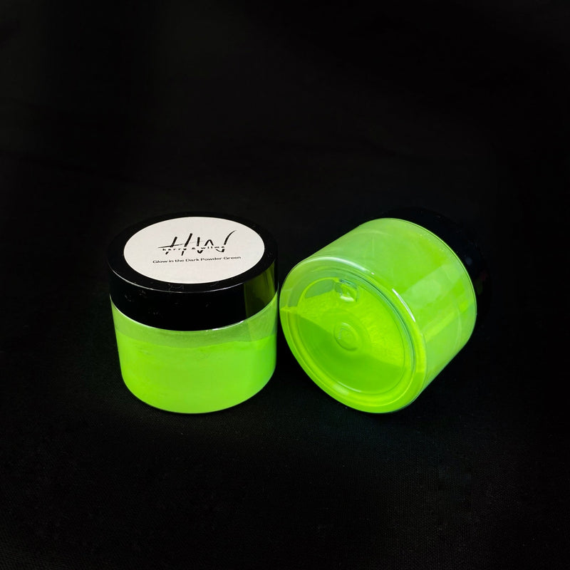 GREEN - Glow In The Dark Powder 40g - Harry & Wilma
