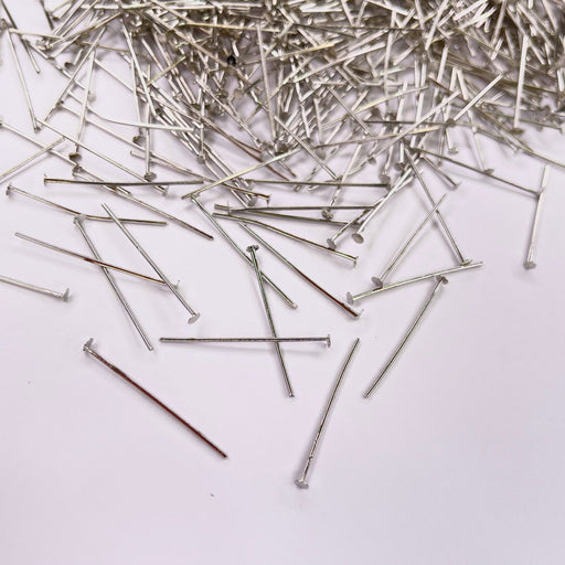 Head Pins 30mm Silver 55g - over 300pcs (Nickel Free)
