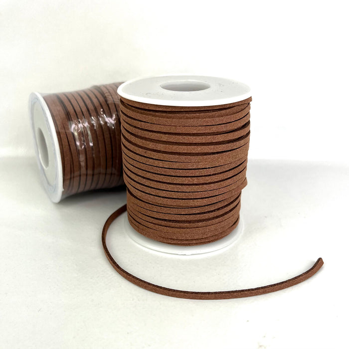 Faux Suede Rolls 2.6mm Brown 30mtr