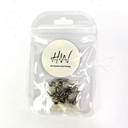 Bails Silver 10pcs - Stainless Steel