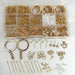 Premium Resin and Jewellery Making Set (Nickel Free) Gold Approx 1,100pcs