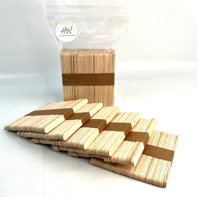 Wood Craft Icy Pole Sticks Natural 11x1cm 300pcs