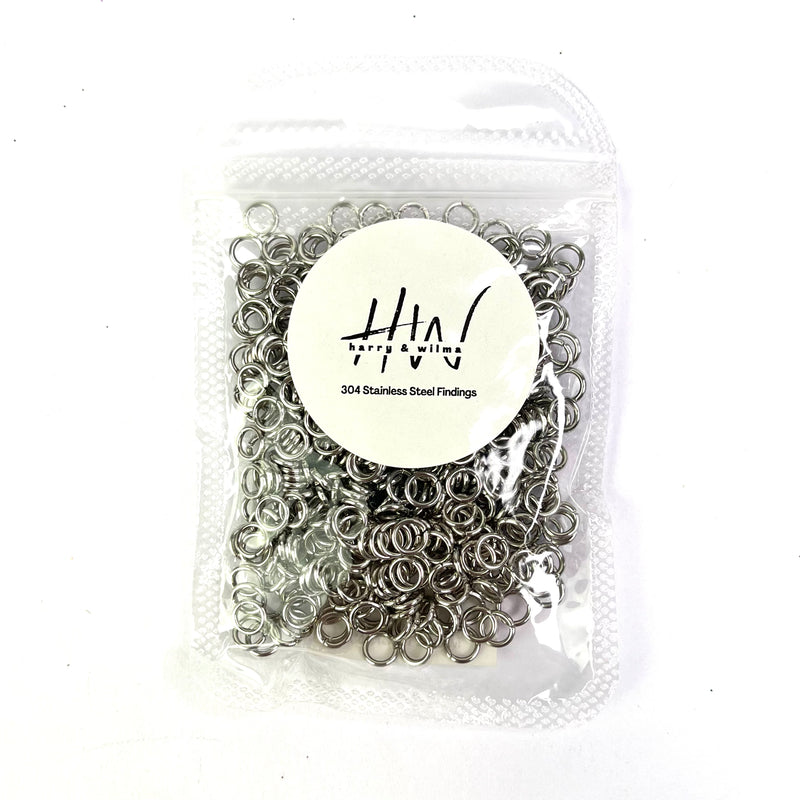 Jump Rings 6mm 500pcs - Stainless Steel