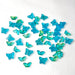 Aqua Glass Butterflies - 35g (approx 50pcs)