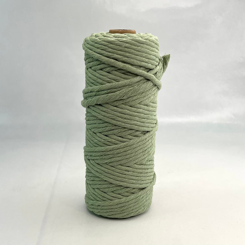 4mm SINGLE Strand Soft Green  - 50mtr