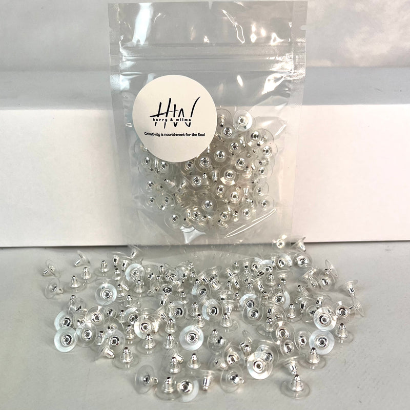 Earring Comfort Stud Backs Silver 25g - over 150pcs (Nickel Free)