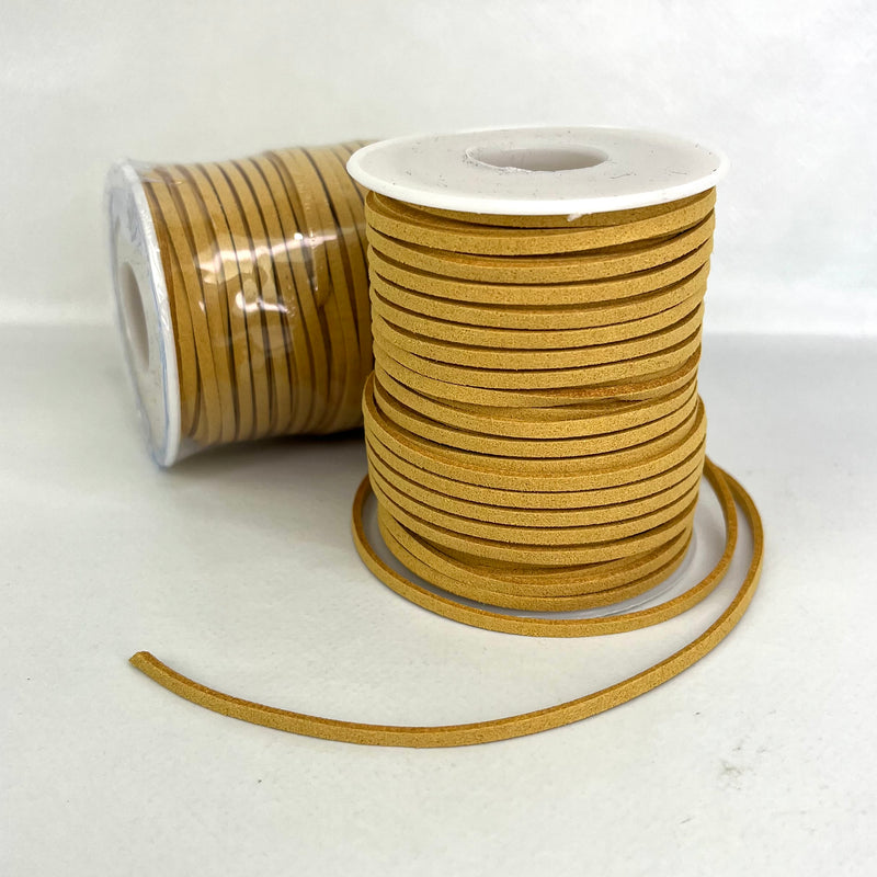 Faux Suede Rolls 2.6mm Tan 30mtr