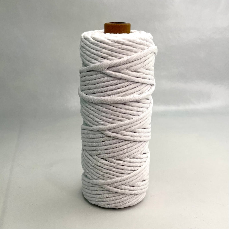 4mm SINGLE Strand White - 50mtr