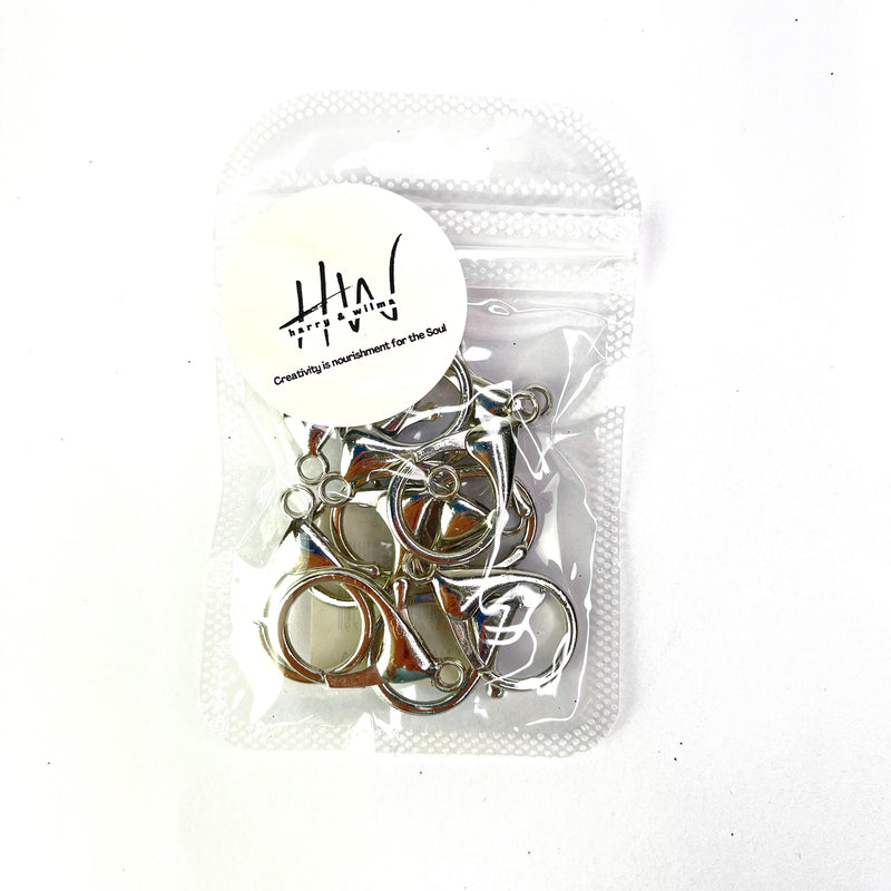 Large Lobster Clasp Silver (Nickel Free) 12pc
