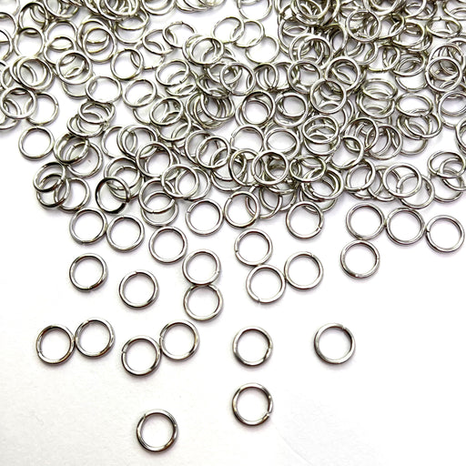Jump Rings 8mm 400pcs - Stainless Steel