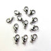 Lobster Clasps Silver 15mm 12pcs  - Stainless Steel