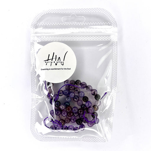 Agate Faceted Purple (6mm) Semi Precious Gemstone