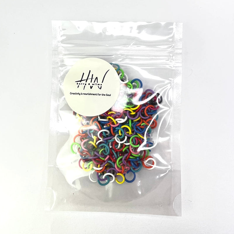 Funky Coloured Jump Rings 8mm - Stainless Steel