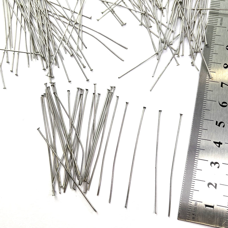 Head Pins 50mm 200pcs - Stainless Steel