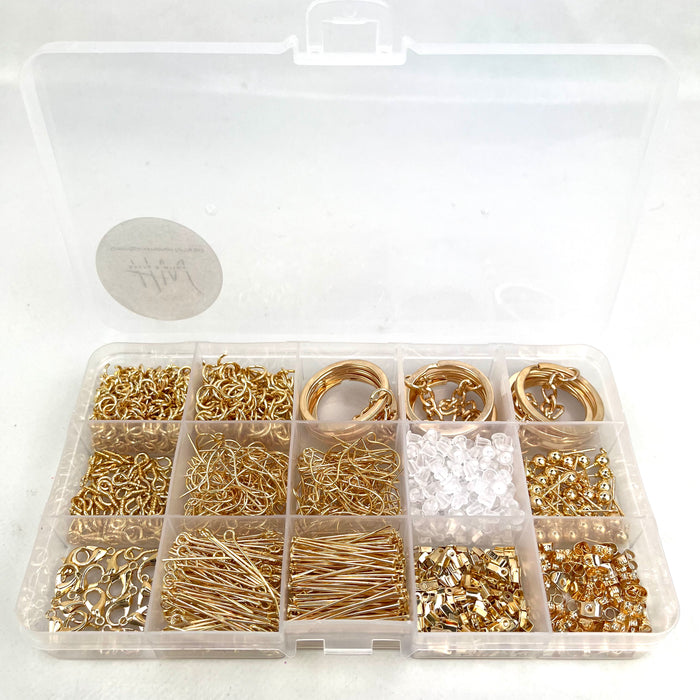 Premium Resin and Jewellery Making Set (Nickel Free) Silver Approx 1,100pcs