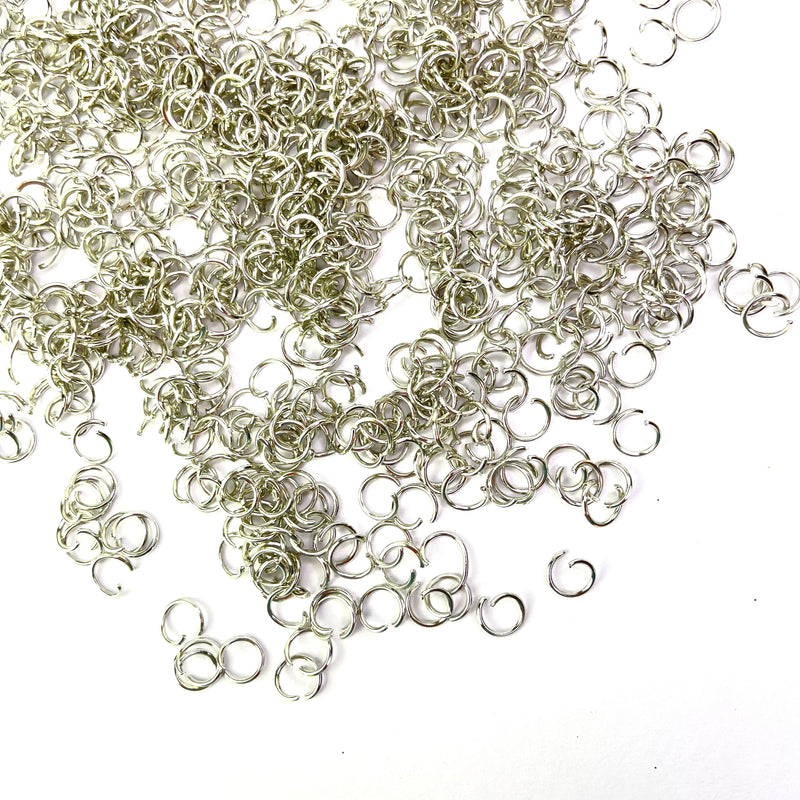 Jump Rings Silver 800pc 8mm (Nickel free)