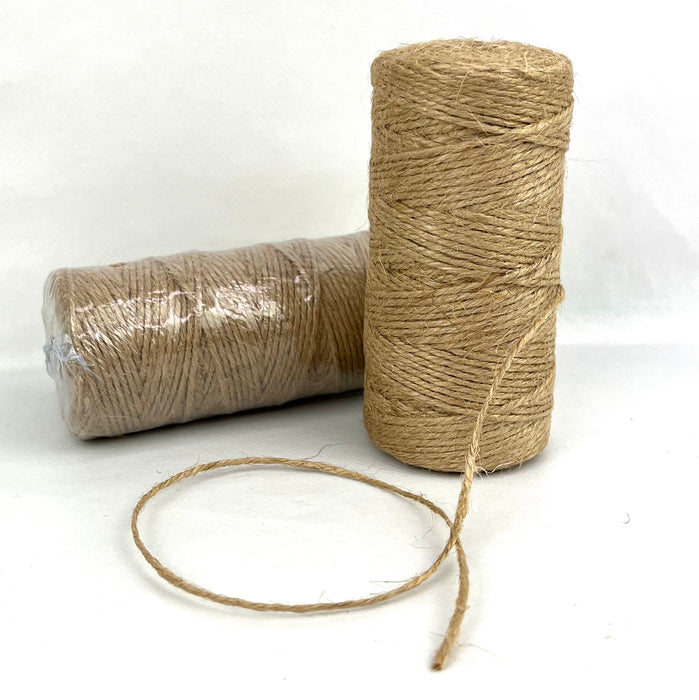 Jute Cord 2mm Natural 100yd Roll
