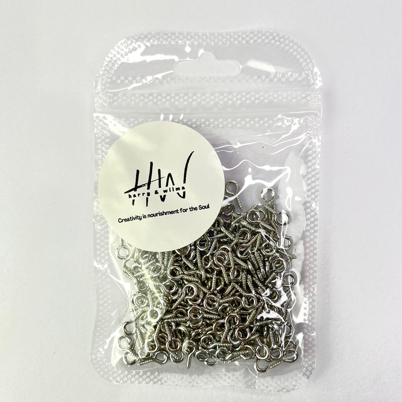 Mini Screws Silver 10mm 250pc (Nickel free)