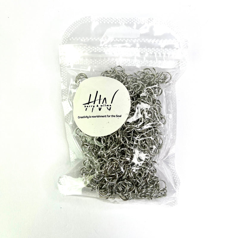Jump Rings Silver 800pc 8mm (Nickel free)
