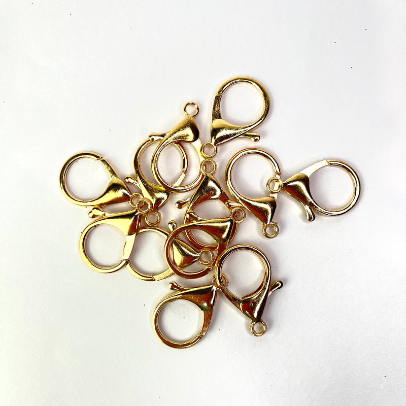 Large Lobster Clasp Gold (Nickel Free) 12pcs