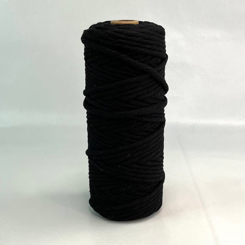 4mm SINGLE Strand Black - 50mtr